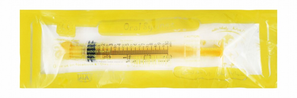 Dixy Yellow 10ml Oral Syringe