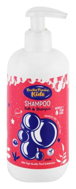 Doctor Ponino Kids Baby Shampoo & shower Gel - parabens free, sulfate free, tear free