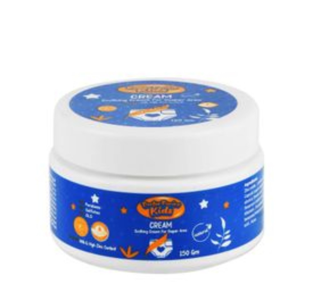 Doctor Ponino Kids Diaper Area Soothing Cream with Zinc - parabens free, SLS free, sulfate free
