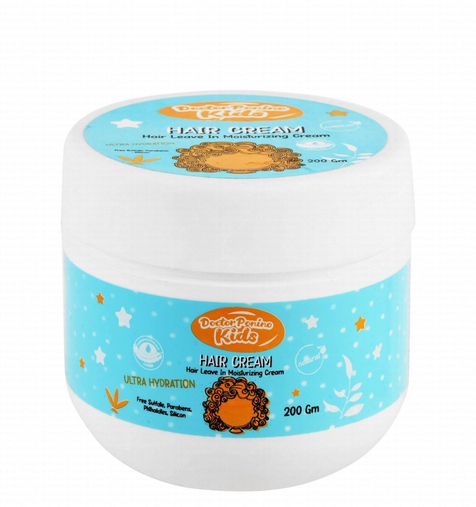 Doctor Ponino Kids Ultra Hydration Moisturizing Hair Leave in Cream - parabens free, sulphate free, silicone free