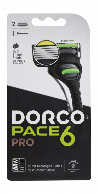 Dorco Race 6 Pro Blade Razor with Aloe Vera & Vitamin E