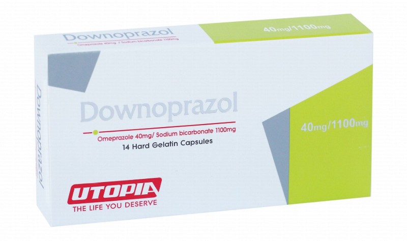 Downoprazol 40mg Omeprazole & 1100mg Sodium Bicarbonate