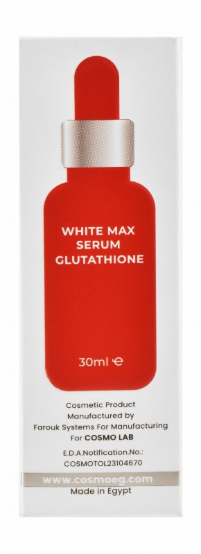 Dr Elvish White Max Moisturizing, Refining & Whitening Facial Night Serum with Glutathione & Niacinamide for All Skin Types - non comedogenic
