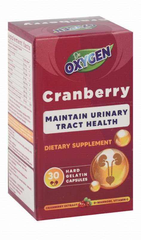 Dr. Oxygen Urinary Tract Health Support Dietary Supplement with Cranberry, D-Mannose & Vitamin C