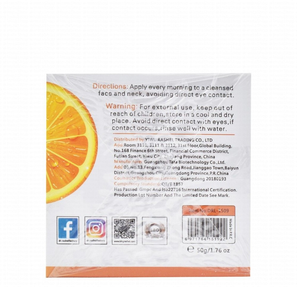 Dr. Rashel Brightening & Anti-Aging Facial Day Cream with Vitamin C & Niacinamide