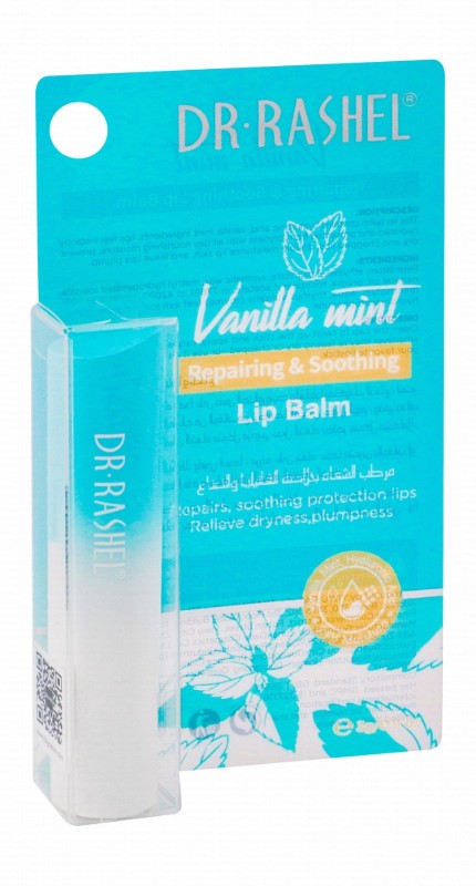 Dr. Rashel Repairing & Soothing Lip Balm with Vanilla, Mint & Hyaluronic Acid