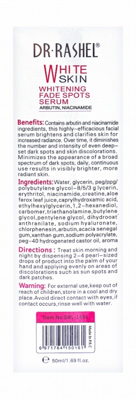 Dr. Rashel White Skin Fade Spot Serum with Arbutin & Niacinamide
