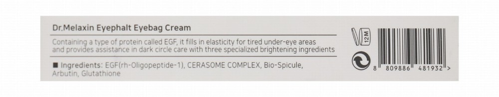 Dr.Melaxin Eyephalt Anti-Dark Circle Eyebag Eye Cream for All Skin Types