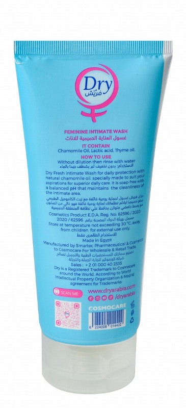 Dry Fresh Feminine Intimate Wash with Chamomile Extract