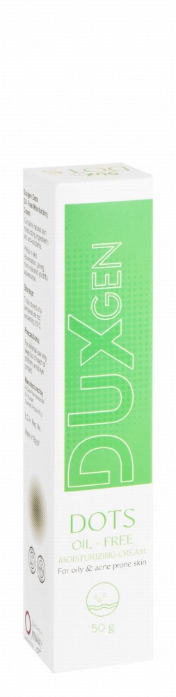 Duxgen Dots Moisturizing Cream for Oily & Acne-Prone Skin - oil free, non comedogenic