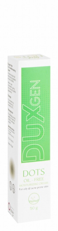 Duxgen Dots Moisturizing Cream for Oily & Acne-Prone Skin - oil free, non comedogenic