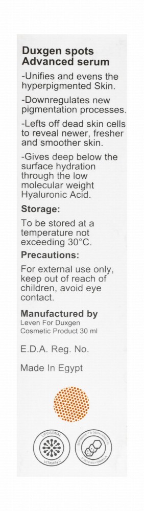 Duxgen Spots Advanced Serum for Hyperpigmented Skin