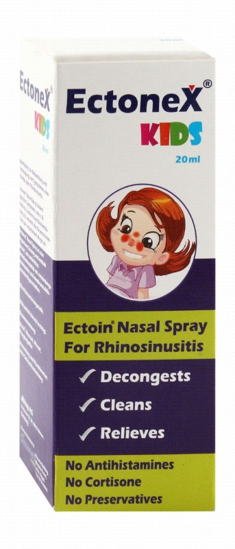 Ectonex Decongesting Nasal Spray for Kids - antihistamine free, cortisone free, preservatives free