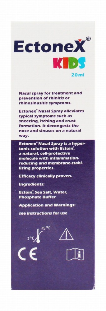Ectonex Decongesting Nasal Spray for Kids - antihistamine free, cortisone free, preservatives free