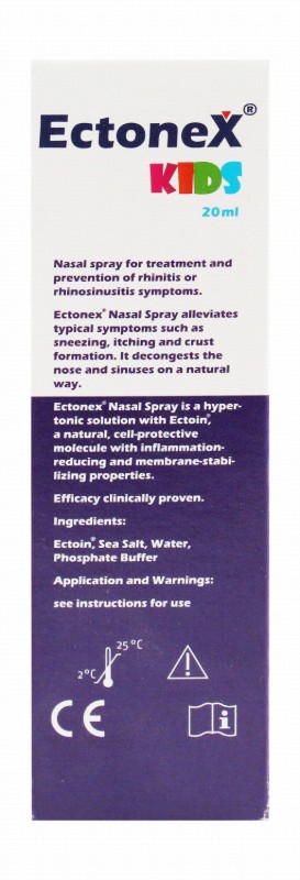 Ectonex Decongesting Nasal Spray for Kids - antihistamine free, cortisone free, preservatives free