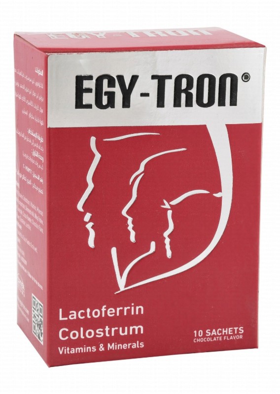 Egy-Tron Supplement Sachets Chocolate Flavor with Lactoferrin, Colostrum & Vitamins