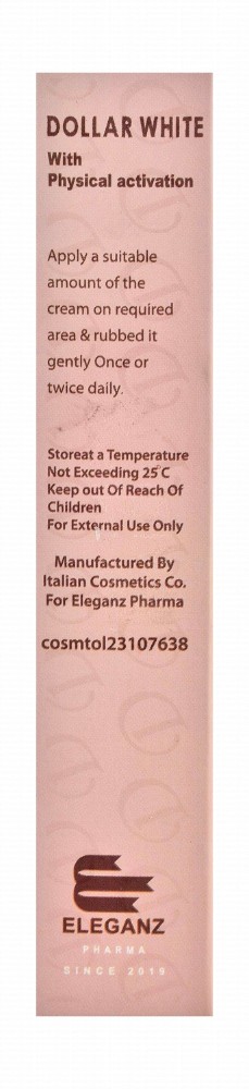 Eleganz Dollar Whitening Facial Cream with Tranexamic Acid, Hyaluronic Acid & Ceramide