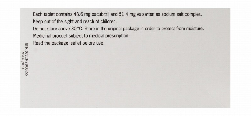 Entresto 48.6mg Sacubitril & 51.4mg Valsartan