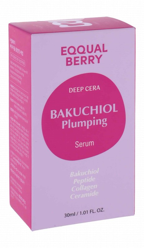 Eqqualberry Deep Cera Plumping Facial Serum with Bakuchiol, Peptide & Collagen