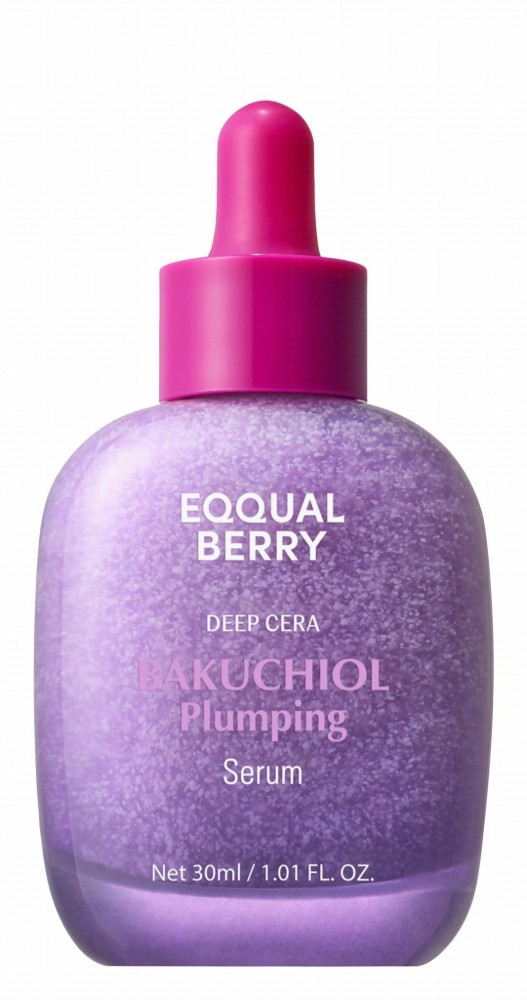 Eqqualberry Deep Cera Plumping Facial Serum with Bakuchiol, Peptide & Collagen