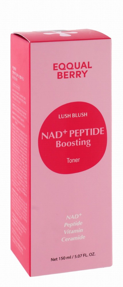 Eqqualberry Lush Blush Boosting Facial Toner with Nad Plus, Ceramide & Peptide