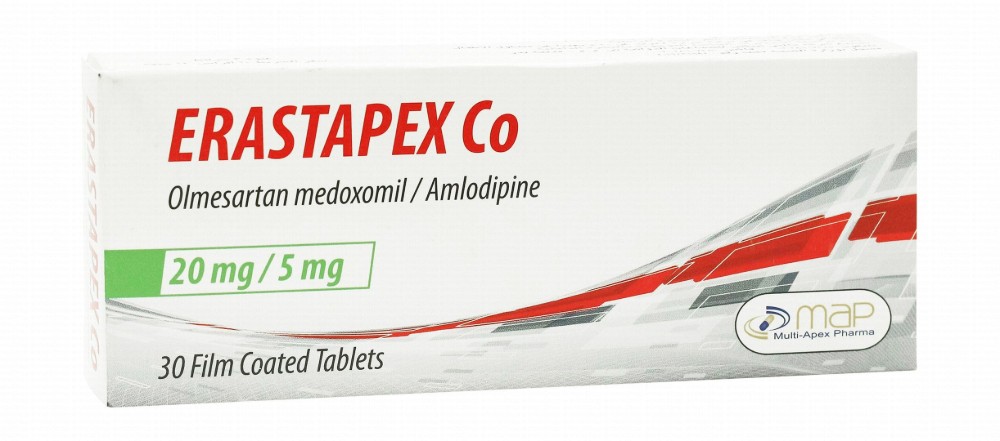 Erastapex Co 20mg Olmesartan Medoxomil & 5mg Amlodipine