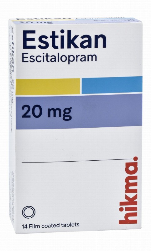 Estikan 20mg Escitalopram Antidepressant