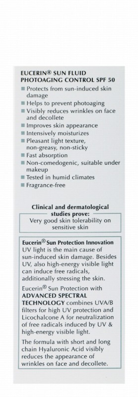 Eucerin Anti-Aging Sunscreen for All Skin Types SPF50 - fragrance free