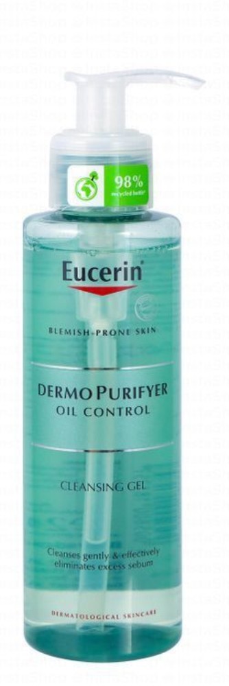 Eucerin DermoPurifyer Oil Control Facial Cleansing Gel for Blemish Prone Skin - soap free, non comedogenic