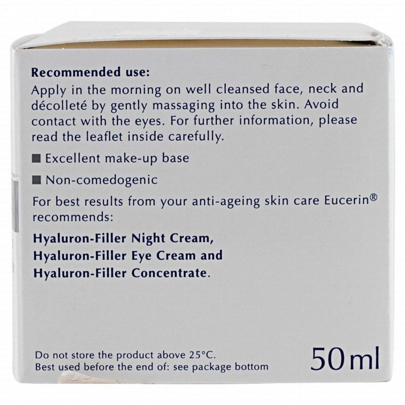 Eucerin Hyaluron Filler Anti-Wrinkle & Anti-Aging Face Day Cream for Dry Skin SPF15+