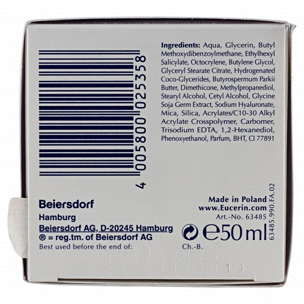 Eucerin Hyaluron Filler Anti-Wrinkle & Anti-Aging Face Day Cream for Dry Skin SPF15+