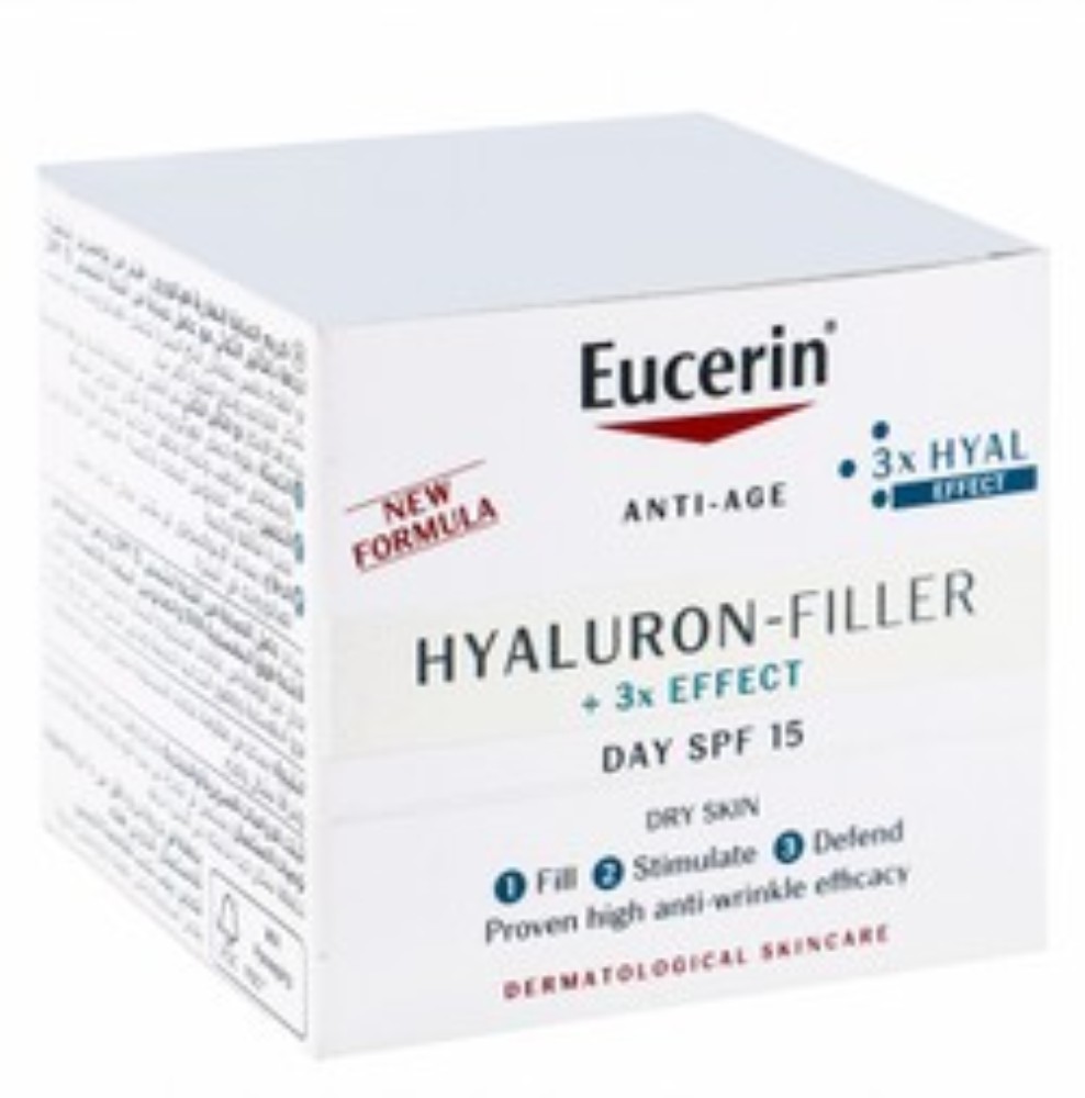 Eucerin Hyaluron Filler Anti-Wrinkle & Anti-Aging Face Day Cream for Dry Skin SPF15+