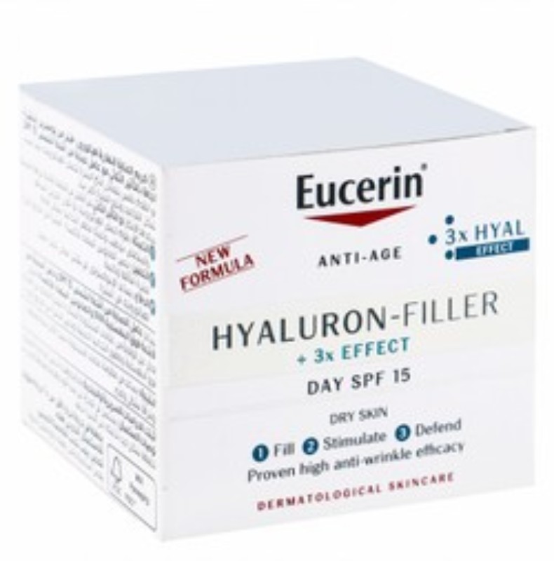 Eucerin Hyaluron Filler Anti-Wrinkle & Anti-Aging Face Day Cream for Dry Skin SPF15+