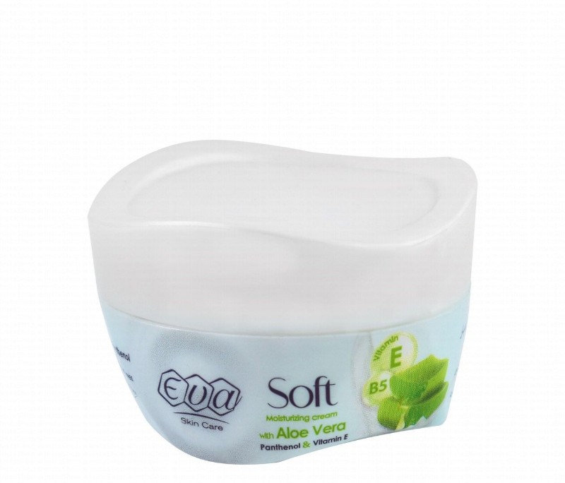 Eva Skin Care Soft Moisturizing Face & Body Cream with Aloe Vera, Panthenol & Vitamin E