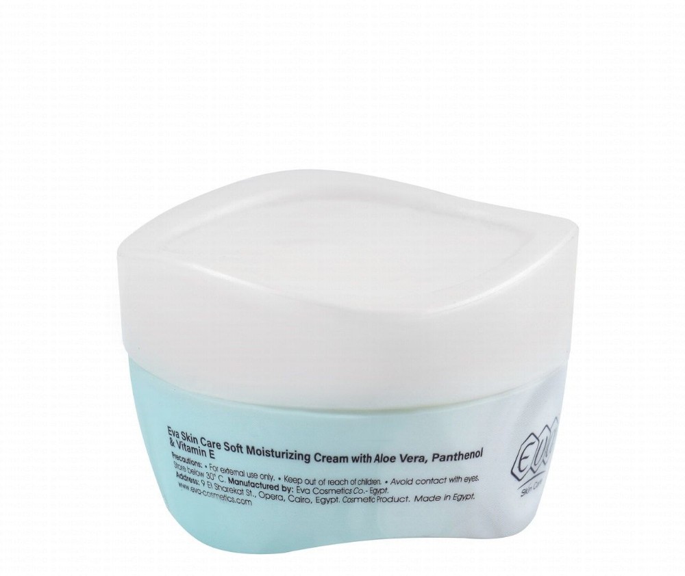 Eva Skin Care Soft Moisturizing Face & Body Cream with Aloe Vera, Panthenol & Vitamin E