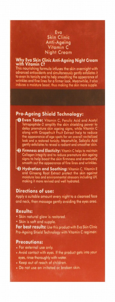 Eva Skin Clinic Glowing & Anti-Aging Facial Night Cream with Vitamin C