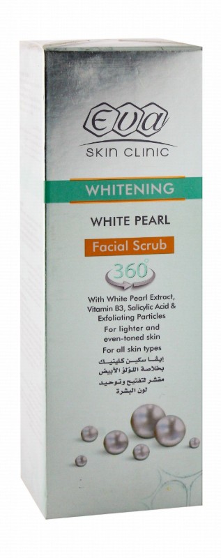 Eva Skin Clinic Whitening Facial Scrub with White Pearl Extract for All Skin Types