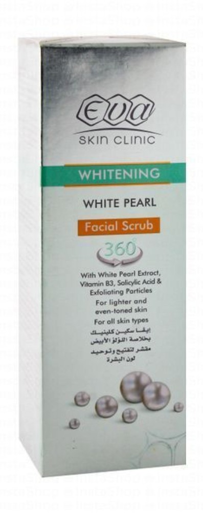 Eva Skin Clinic Whitening Facial Scrub with White Pearl Extract for All Skin Types