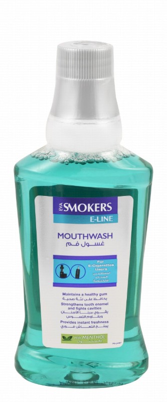 Eva Smokers E-Line Mouthwash with Menthol for E-Cigarette Users