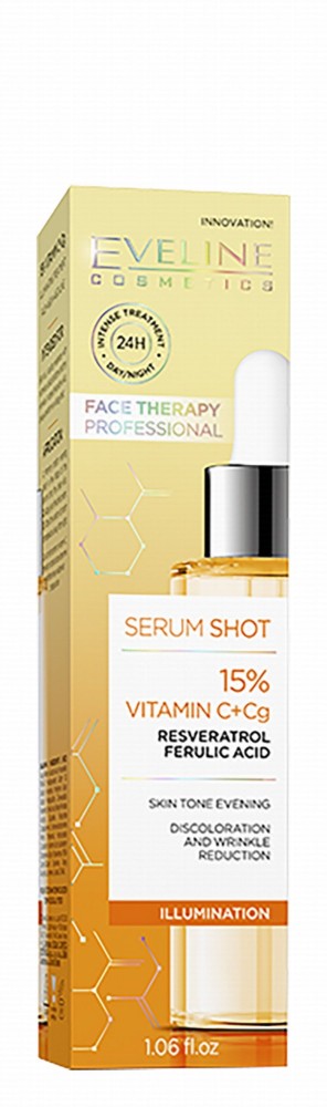 Eveline 24H 15% Vitamin C+Cg Illuminating Face Serum