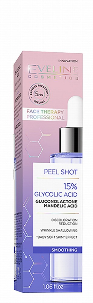 Eveline Cosmetics 24H 15% Glycolic Acid Peel Shot Smoothing Face Serum