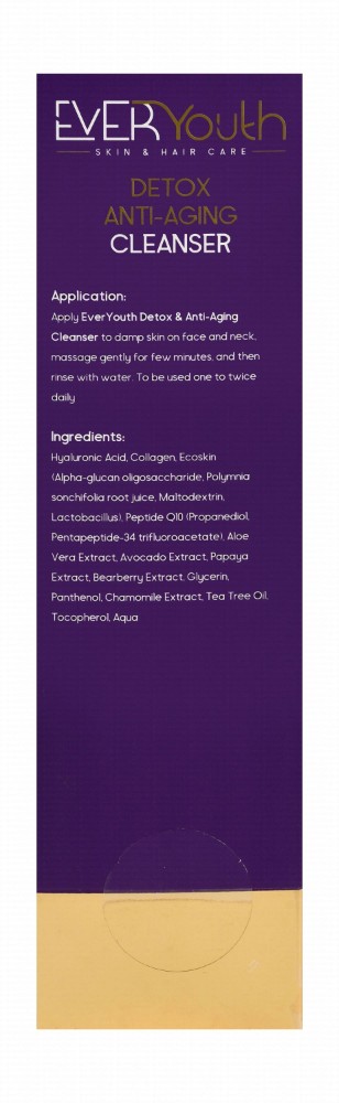 EverYouth Triple Axis Care Detoxifying & Anti-Aging Facial Cleanser for Sensitive Skin - animal testing free