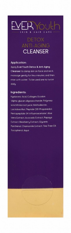 EverYouth Triple Axis Care Detoxifying & Anti-Aging Facial Cleanser for Sensitive Skin - animal testing free
