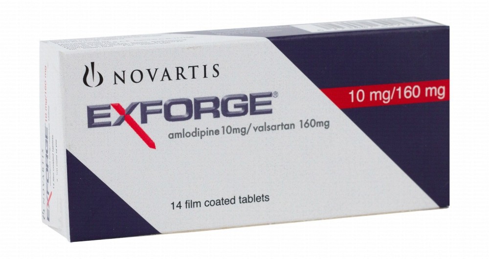 Exforge 10mg Amlodipine & 160mg Valsartan