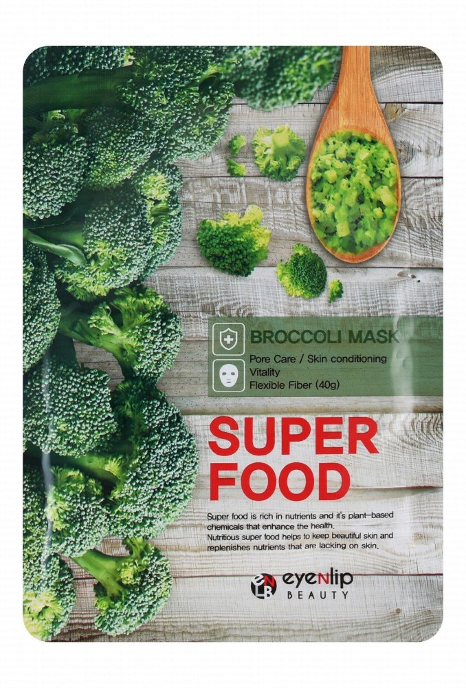 Eyenlip Beauty Super Food Conditioning & Vitalizing Facial Sheet Mask with Broccoli Extract