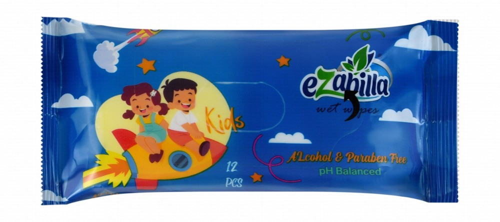 Ezabilla Kids Wet Wipes - alcohol free, parabens free