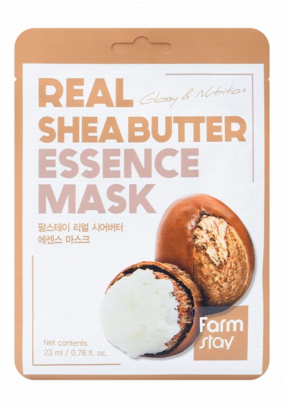 Farm Stay Glossy & Nutrition Essence Facial Sheet Mask with Real Shea Butter