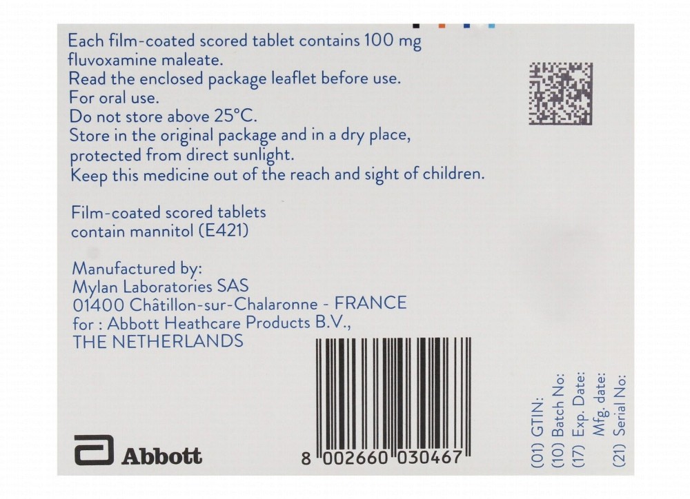 Faverin 100mg Fluvoxamine Maleate