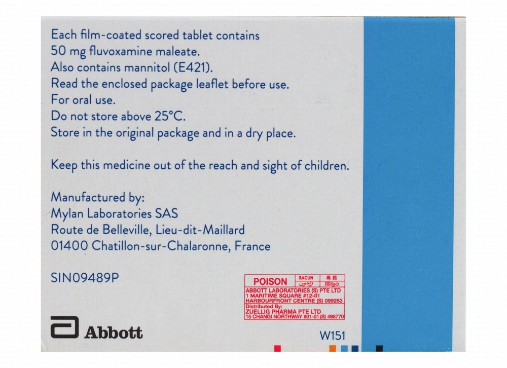 Faverin 50mg Fluvoxamine Maleate