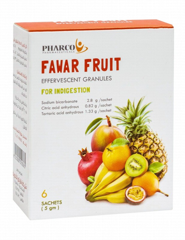 Fawar Fruit Effervescent Granules for Indigestion